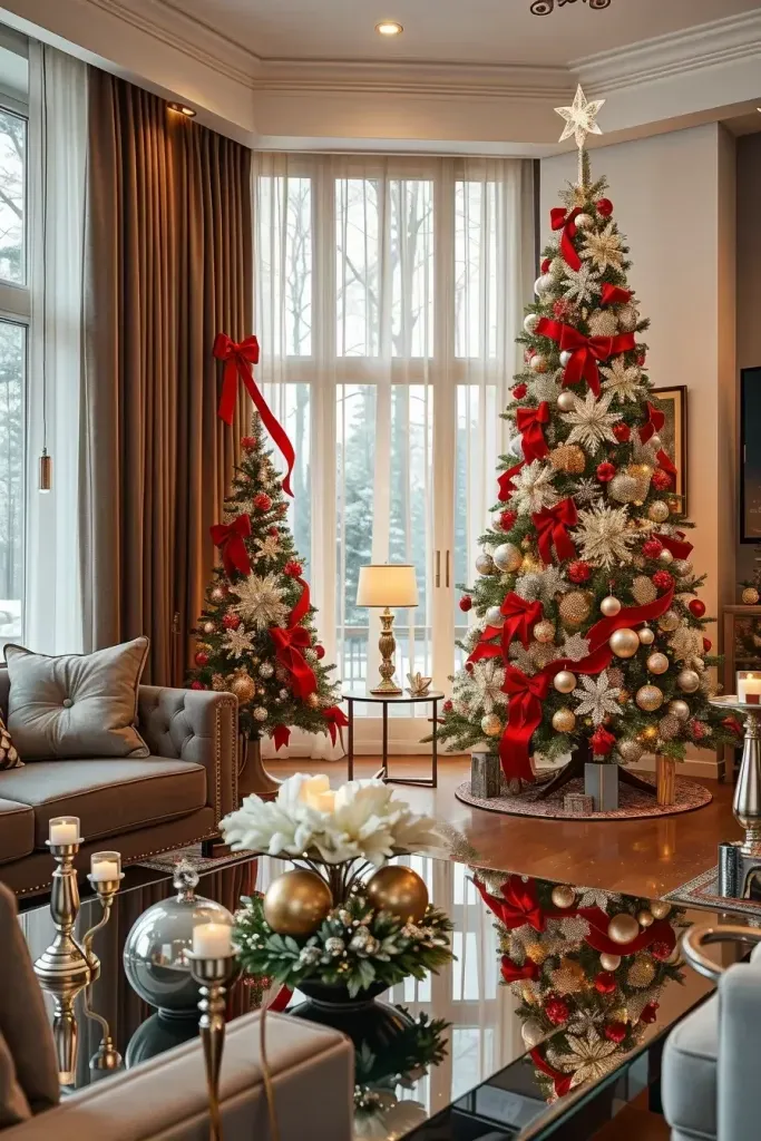 Stunning Red & Silver Christmas Tree Ideas for 2025!