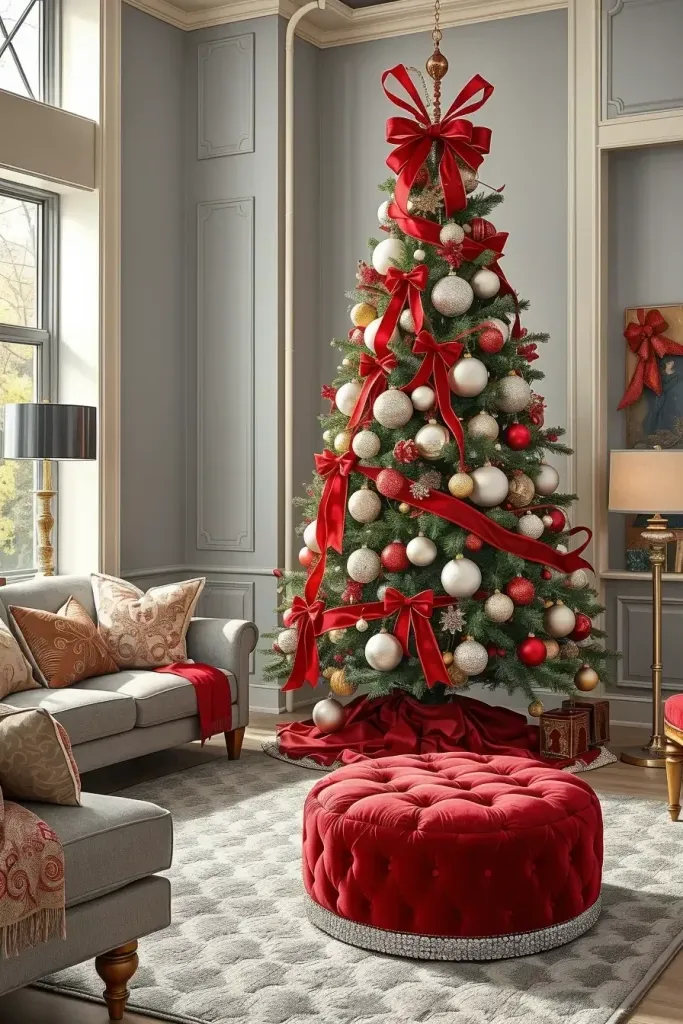 Stunning Red & Silver Christmas Tree Ideas for 2025!