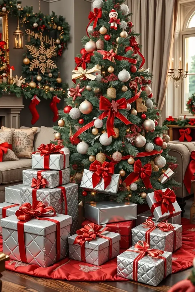 Stunning Red & Silver Christmas Tree Ideas for 2025!