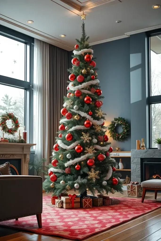 Stunning Red & Silver Christmas Tree Ideas for 2025!