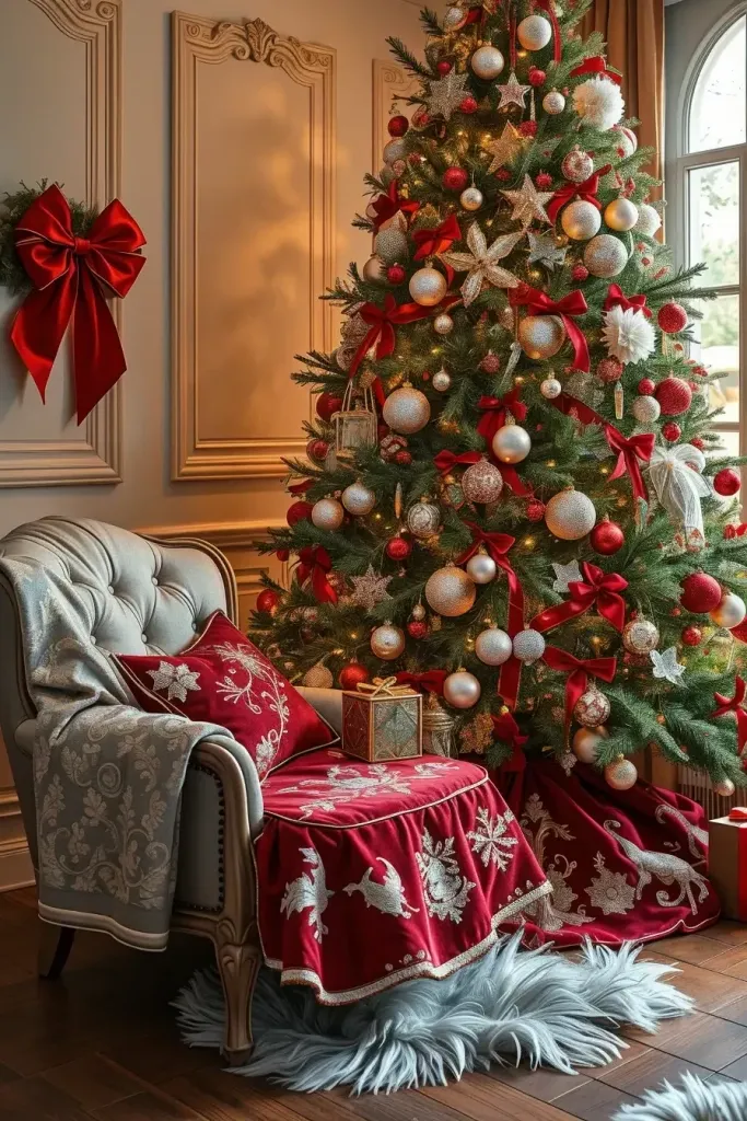 Stunning Red & Silver Christmas Tree Ideas for 2025!