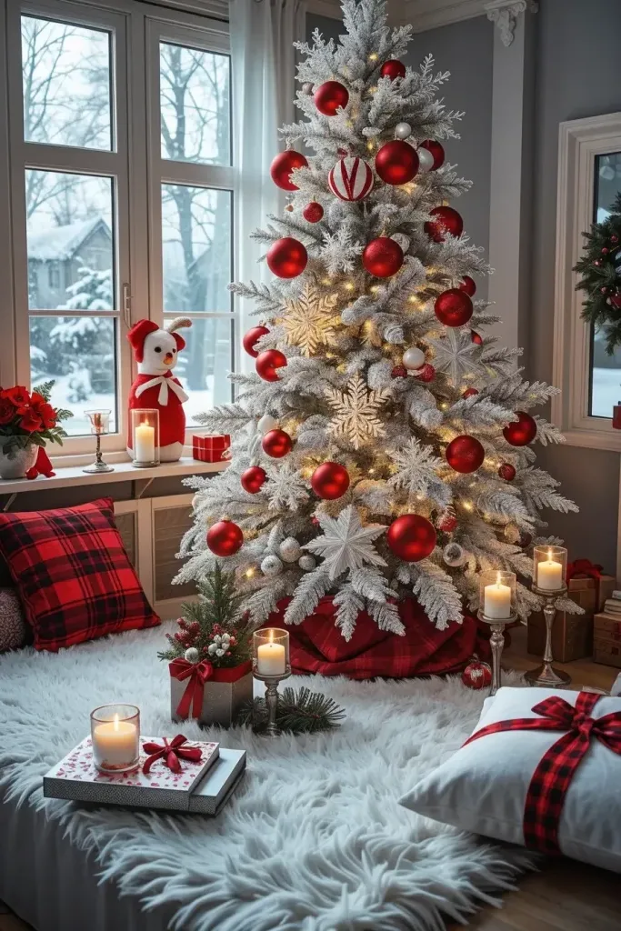 Stunning Red & Silver Christmas Tree Ideas for 2025!