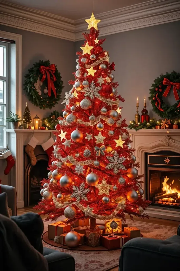 Stunning Red & Silver Christmas Tree Ideas for 2025!
