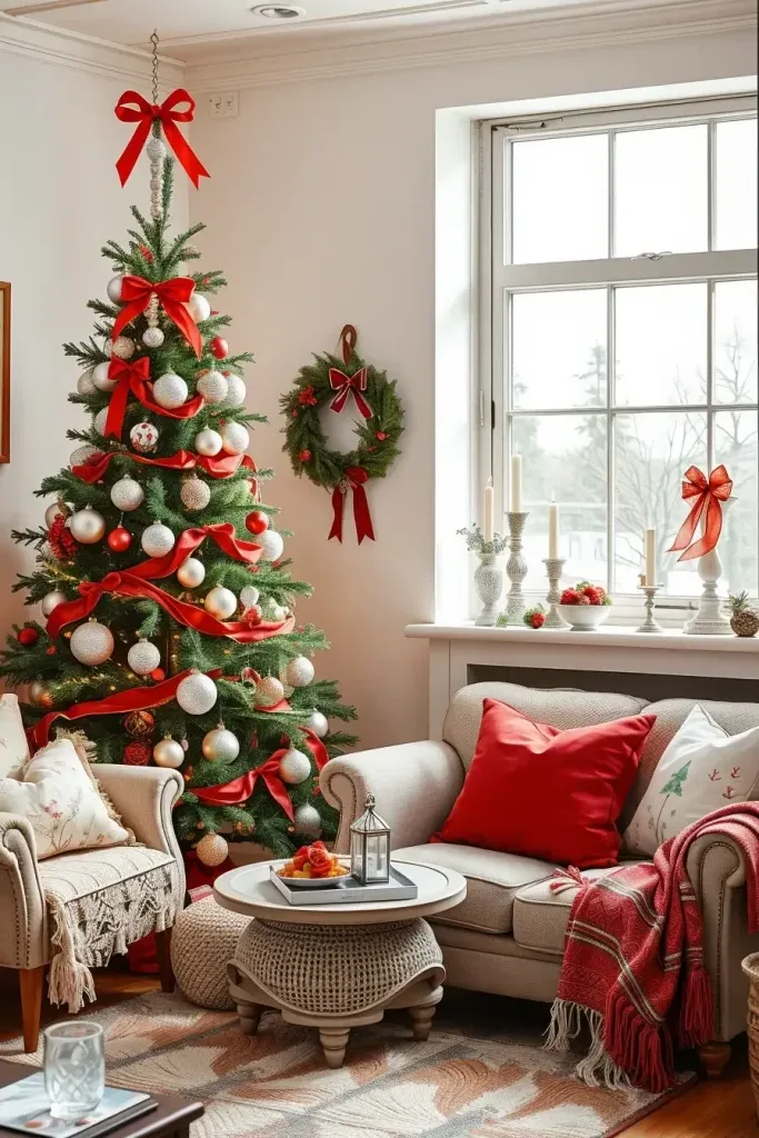 Stunning Red & Silver Christmas Tree Ideas for 2025!