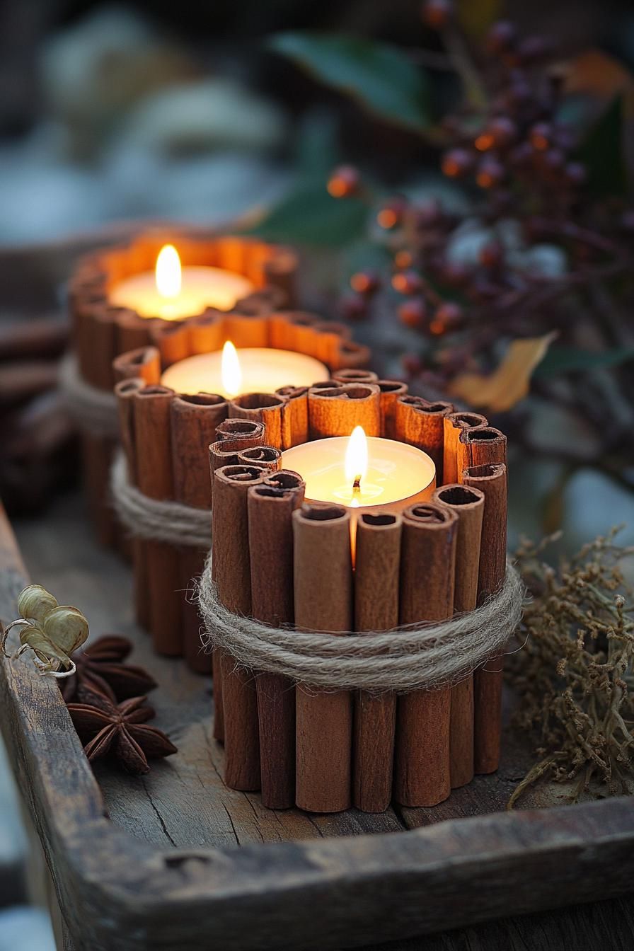 18. Rustic Cinnamon Stick Candle Wraps-0