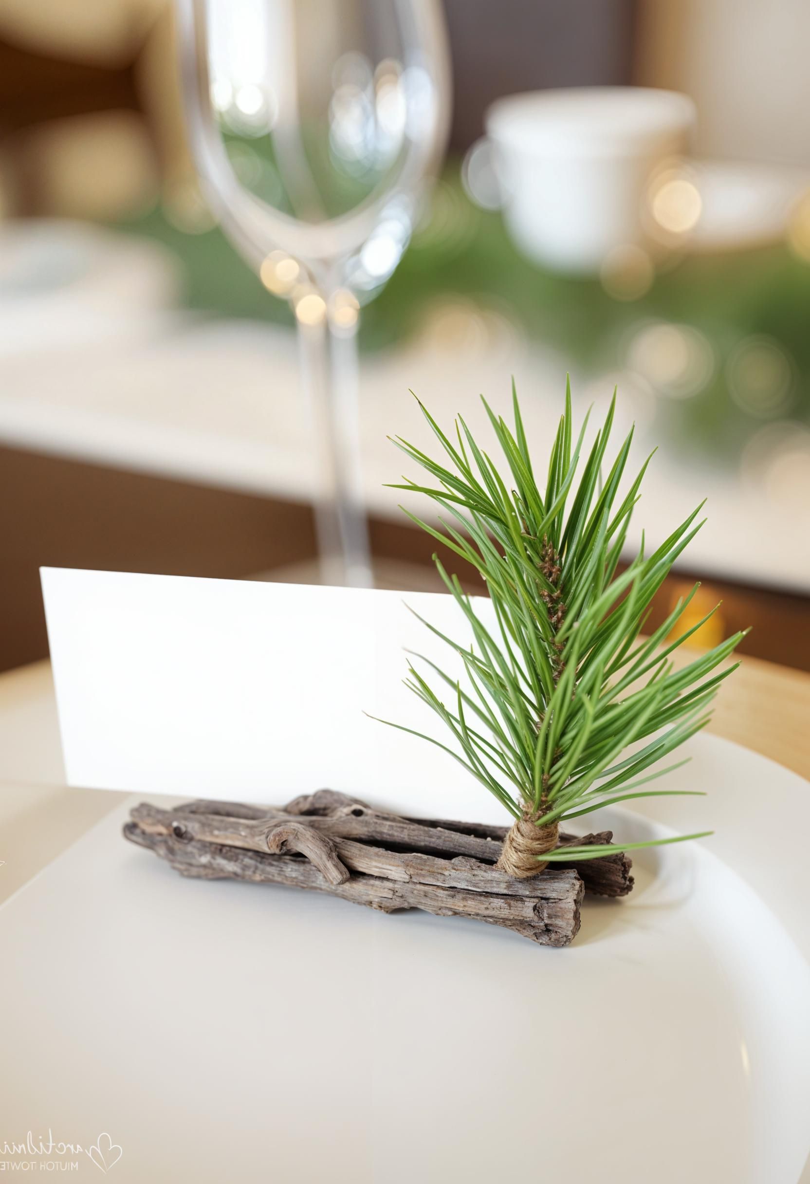 19. Rustic Holiday Table Place Card Holders-2