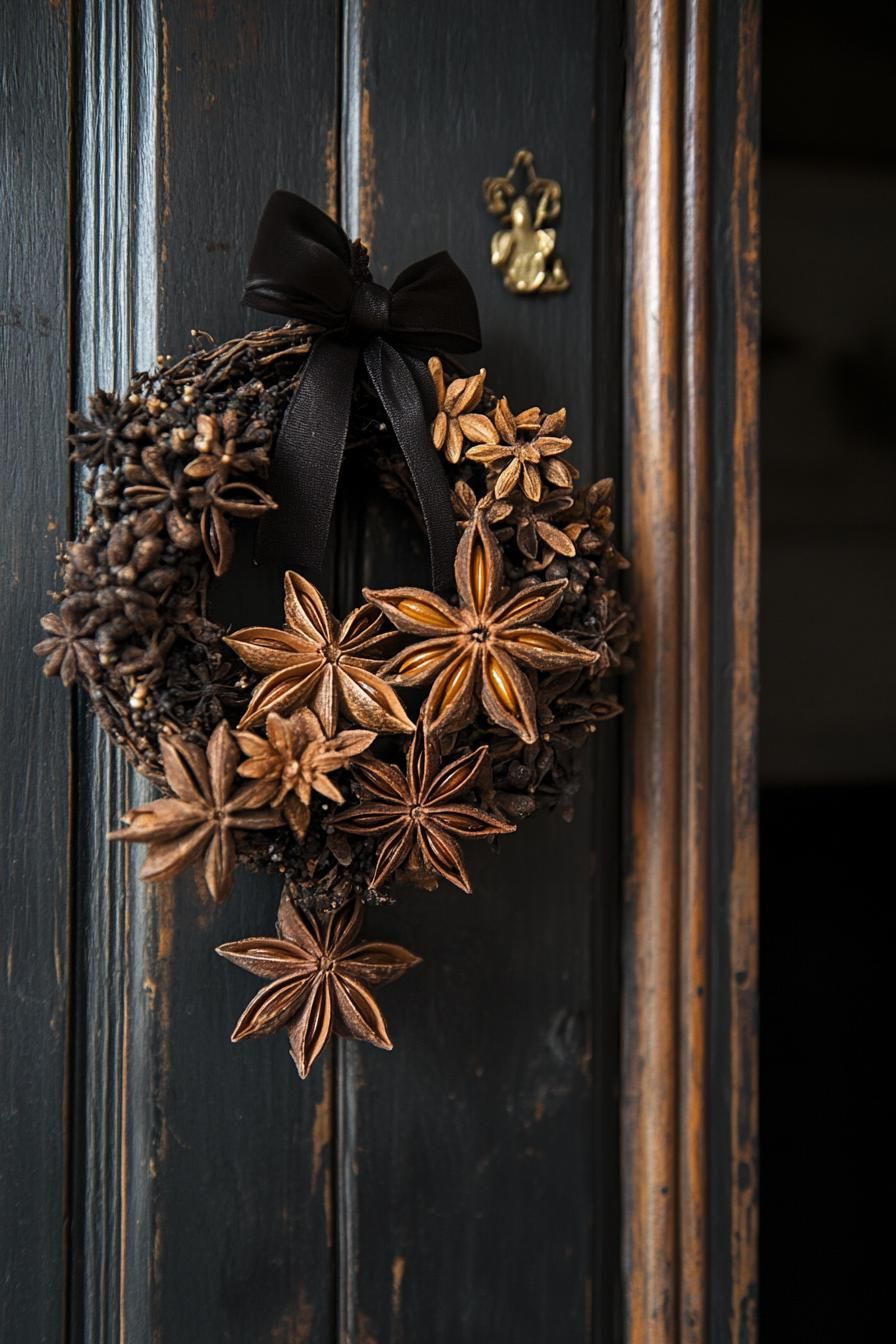5. Festive Star Anise Wreath Decor-2