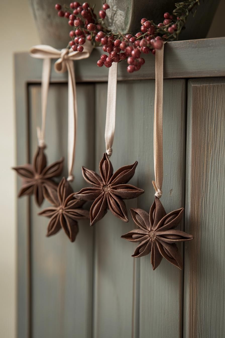 5. Festive Star Anise Wreath Decor-0