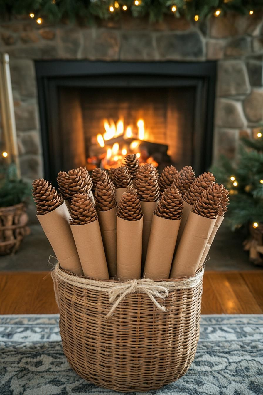 13. Rustic Pine Cone Fire Starters-0