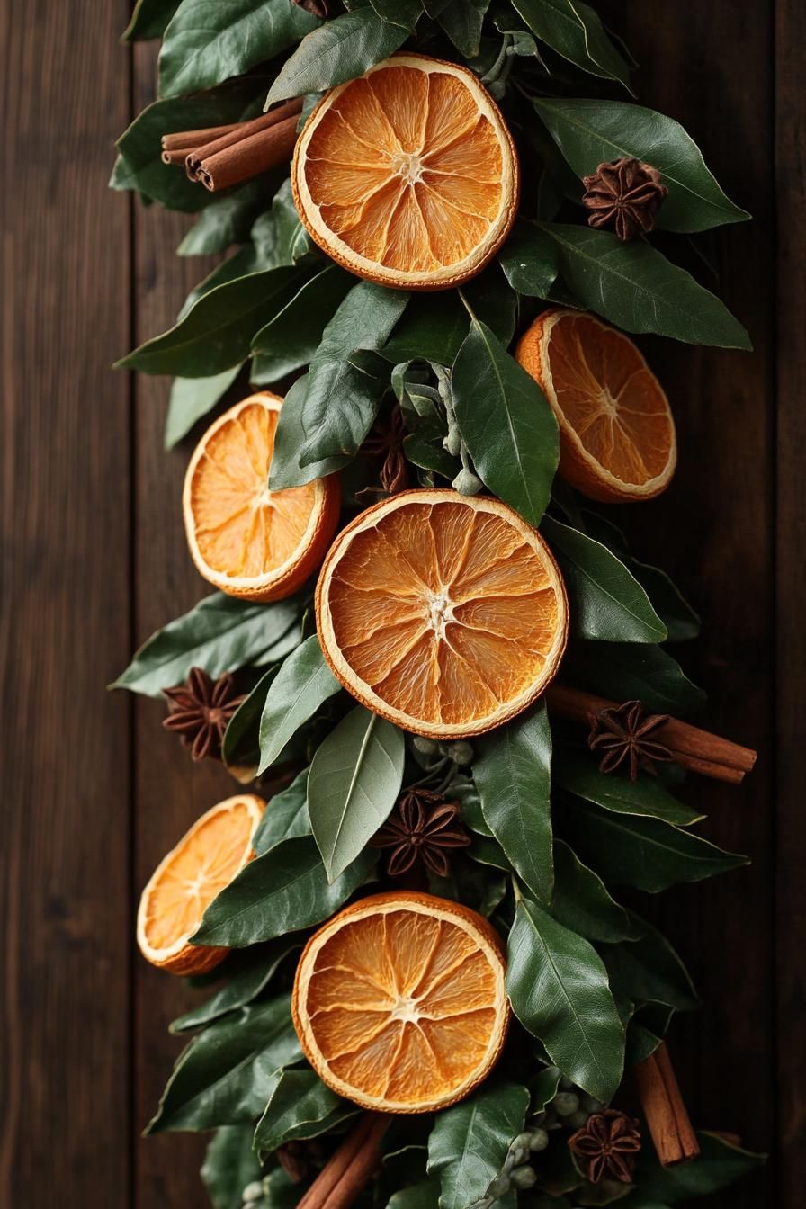 1. Festive Citrus Garland DIY-2
