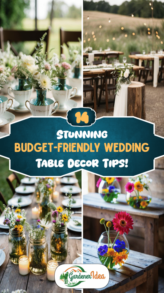14 Stunning Budget-Friendly Wedding Table Decor Tips!
