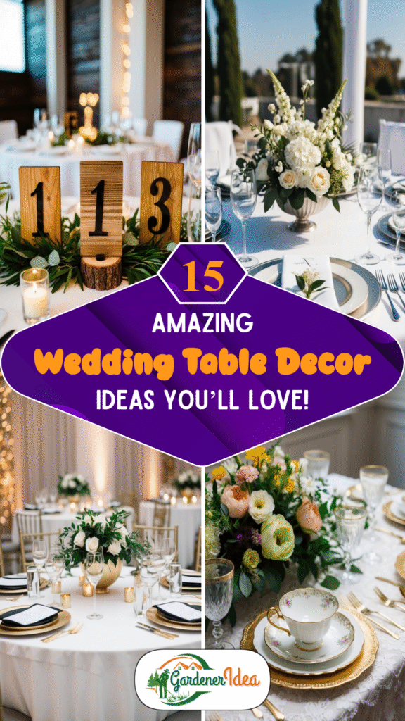 15 Amazing Wedding Table Decor Ideas You’ll Love!