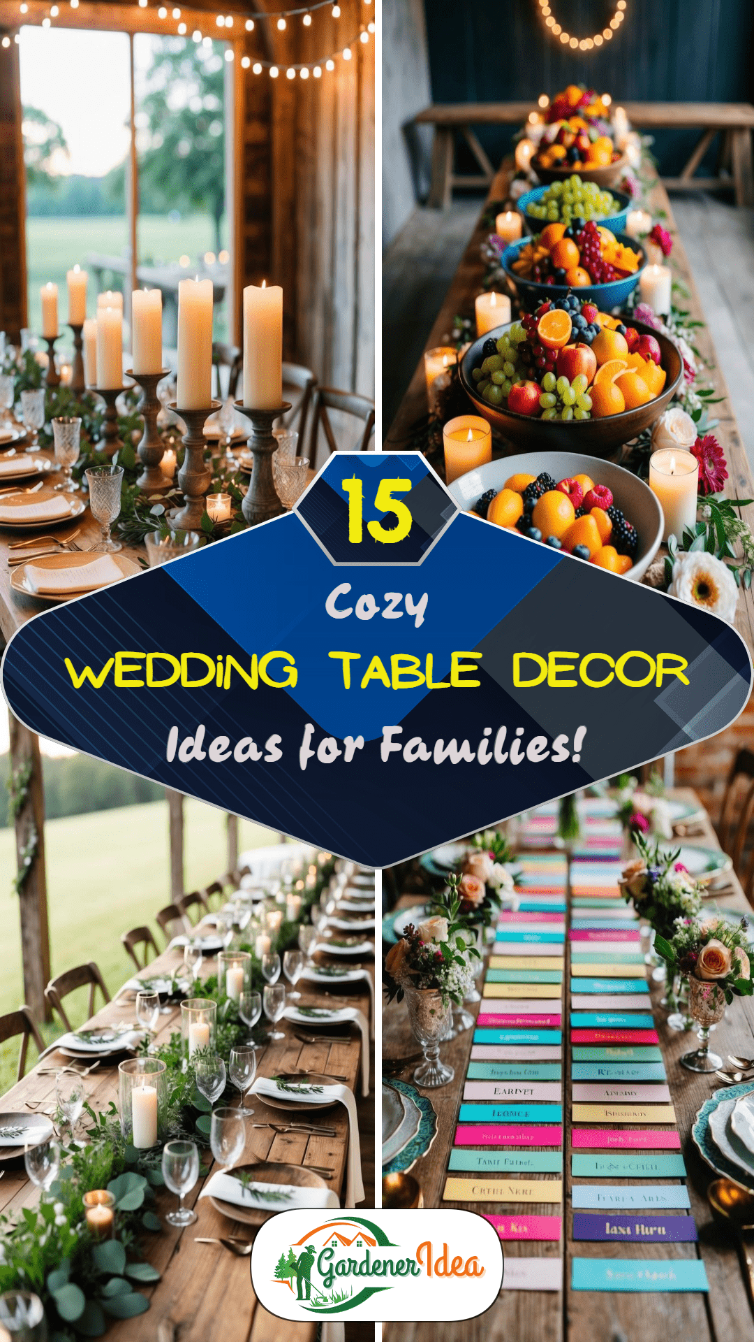 15 Cozy Wedding Table Decor Ideas for Families!