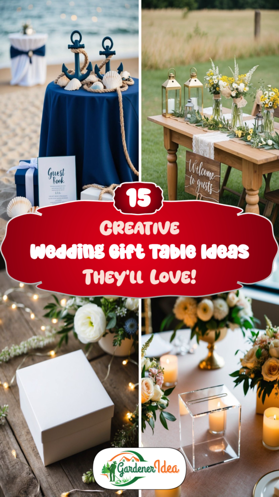 15 Creative Wedding Gift Table Ideas They'll Love!