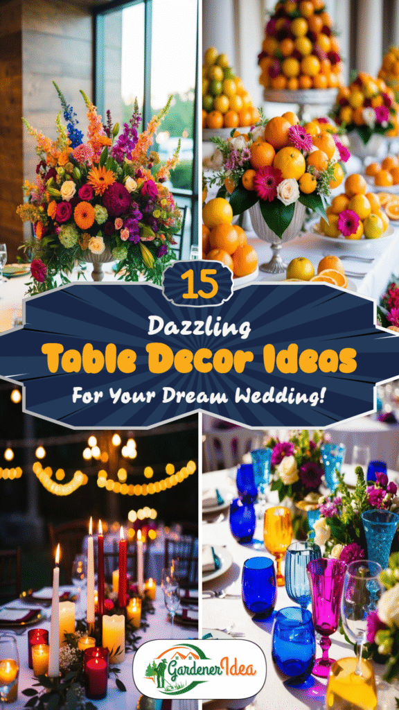 15 Dazzling Table Decor Ideas for Your Dream Wedding!