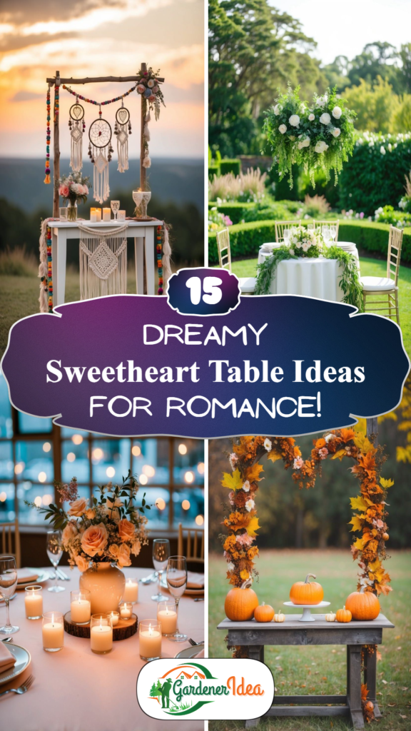 15 Dreamy Sweetheart Table Ideas for Romance!