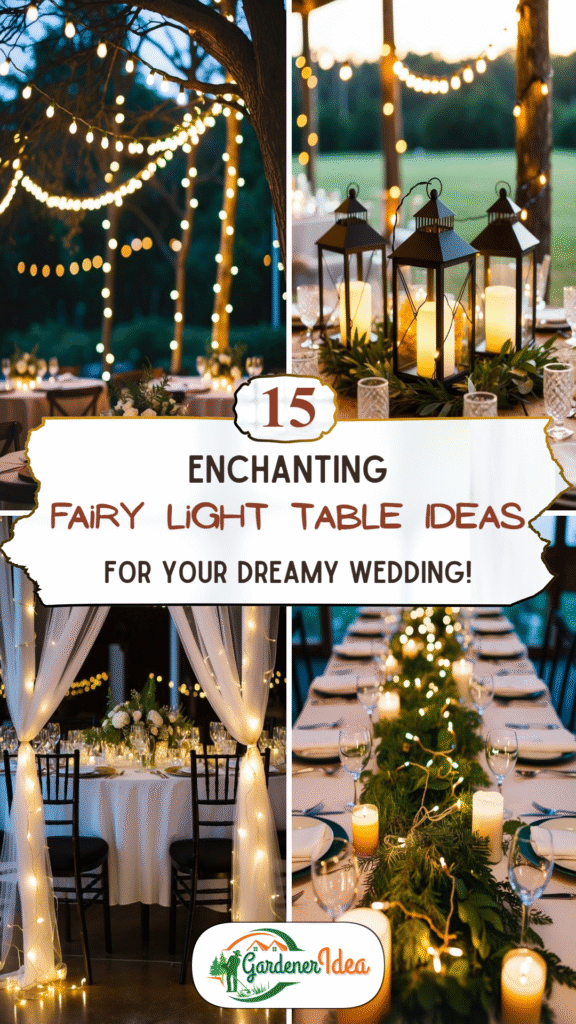 15 Enchanting Fairy Light Table Ideas for Your Dreamy Wedding!