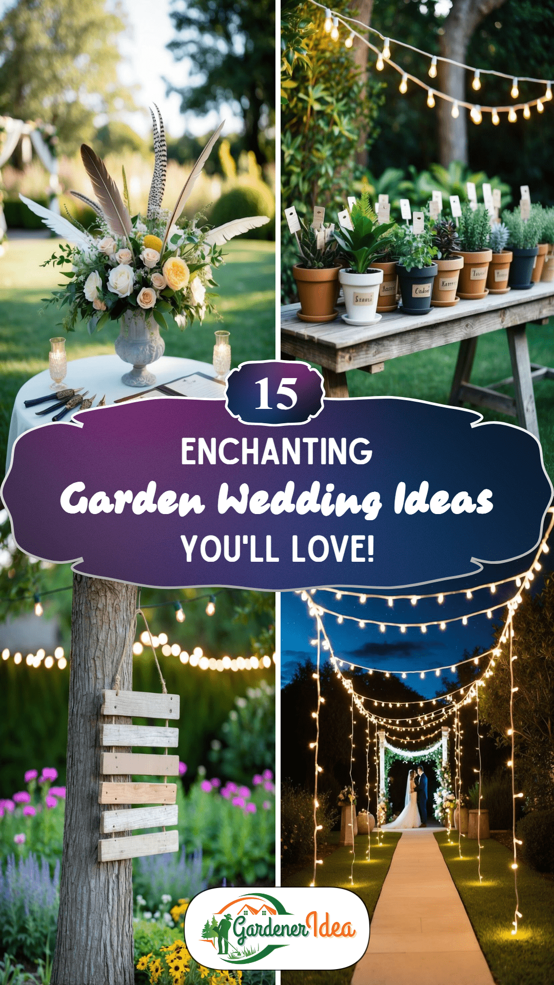 15 Enchanting Garden Wedding Ideas You'll Love!