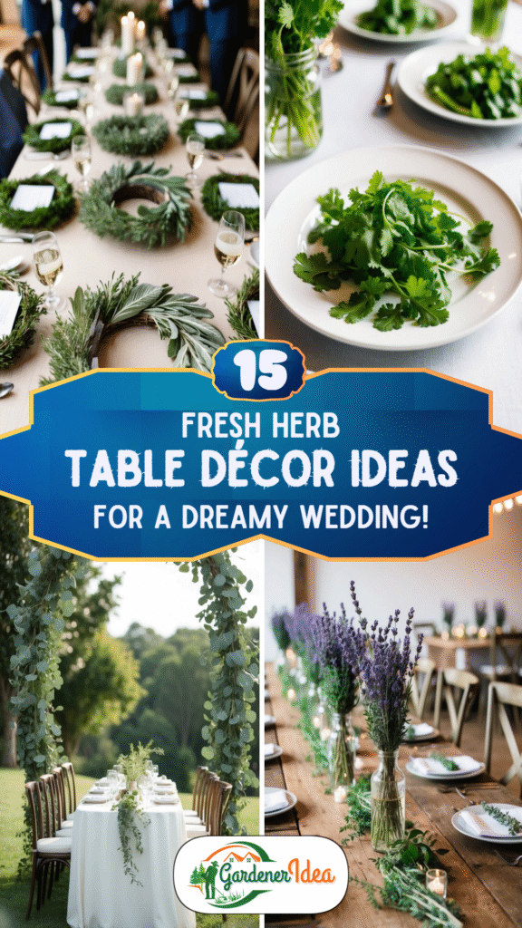 15 Fresh Herb Table Décor Ideas for a Dreamy Wedding!
