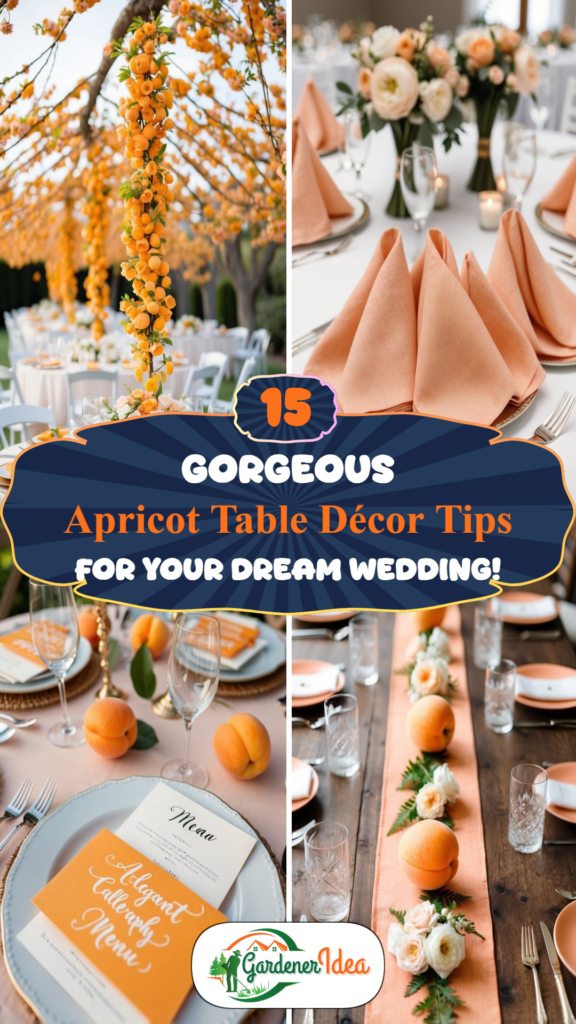 15 Gorgeous Apricot Table Décor Tips for Your Dream Wedding!