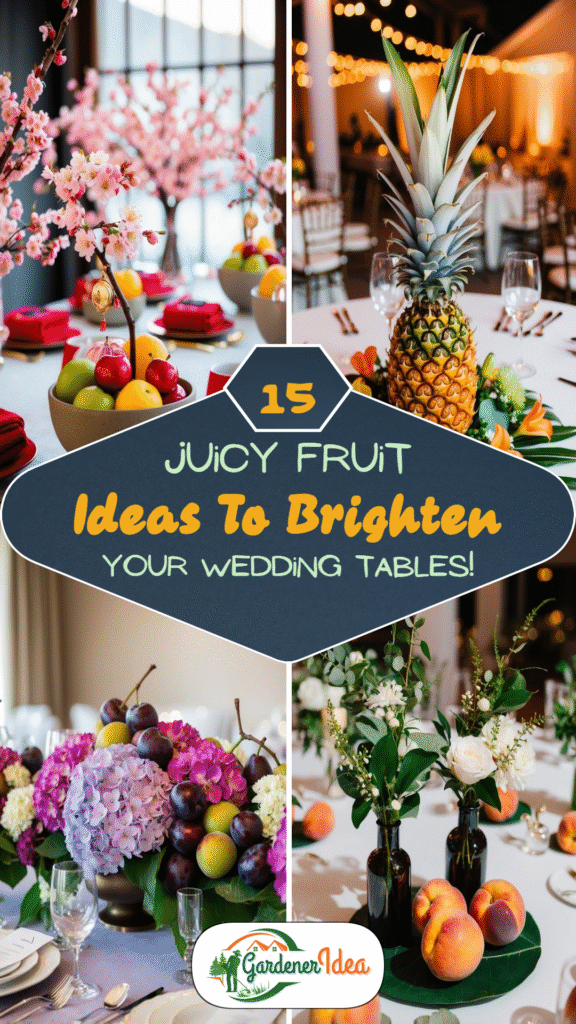 15 Juicy Fruit Ideas to Brighten Your Wedding Tables!