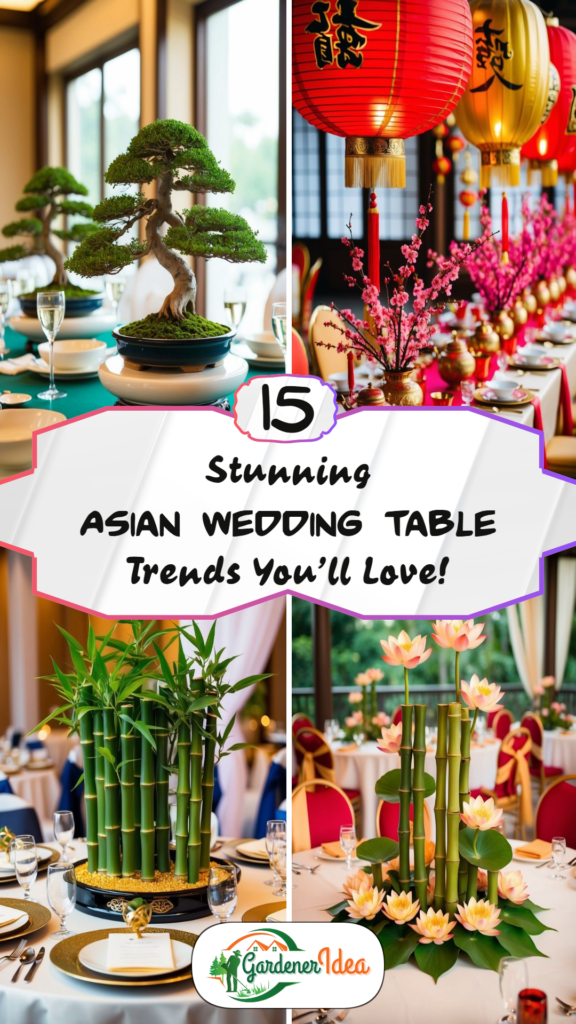 15 Stunning Asian Wedding Table Trends You’ll Love!