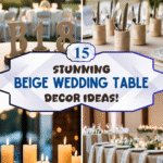 15 Stunning Beige Wedding Table Decor Ideas!