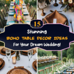 15 Stunning Boho Table Decor Ideas for Your Dream Wedding!