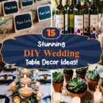 15 Stunning DIY Wedding Table Decor Ideas!