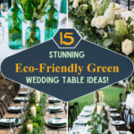 15 Stunning Eco-Friendly Green Wedding Table Ideas!