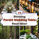 15 Stunning Forest Wedding Table Decor Ideas!