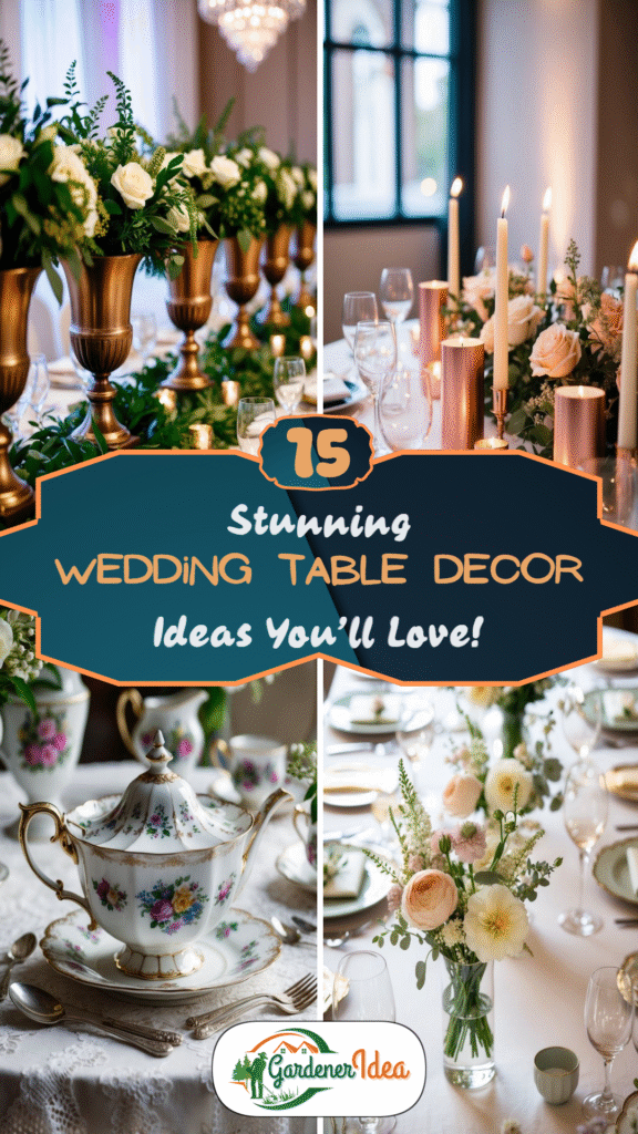15 Stunning Wedding Table Decor Ideas You’ll Love!