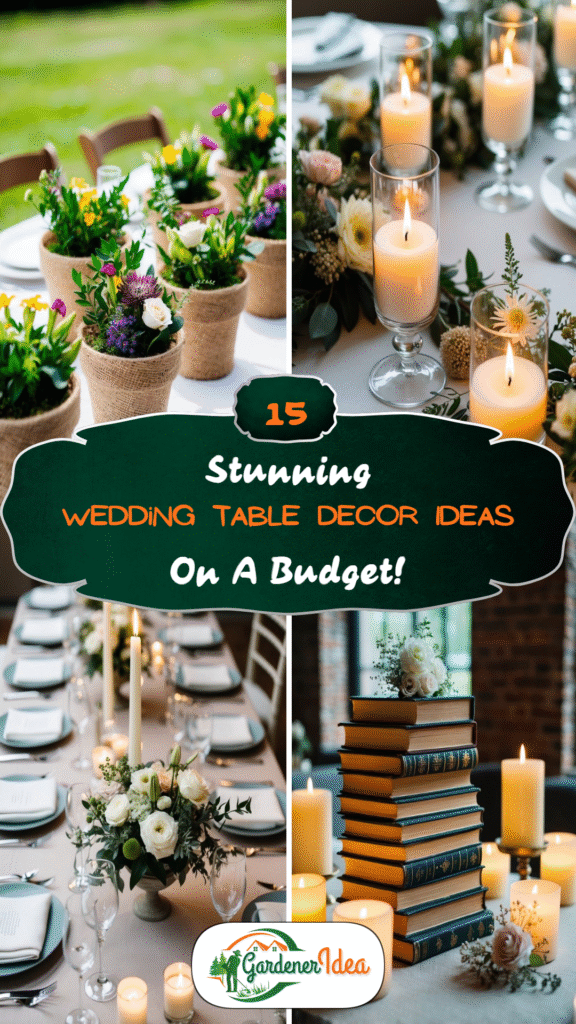 15 Stunning Wedding Table Decor Ideas on a Budget!