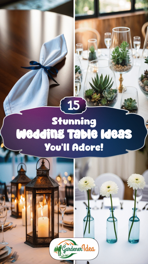 15 Stunning Wedding Table Ideas You’ll Adore!
