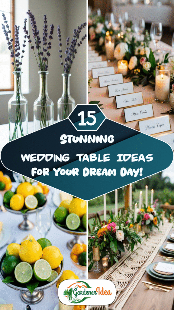 15 Stunning Wedding Table Ideas for Your Dream Day!