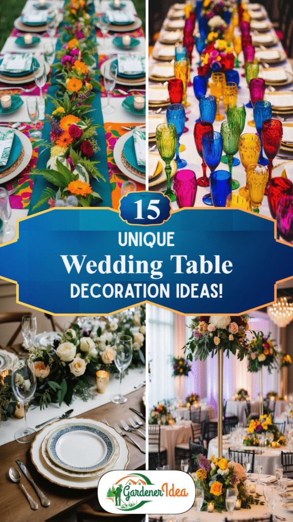 15 Unique Wedding Table Decoration Ideas!