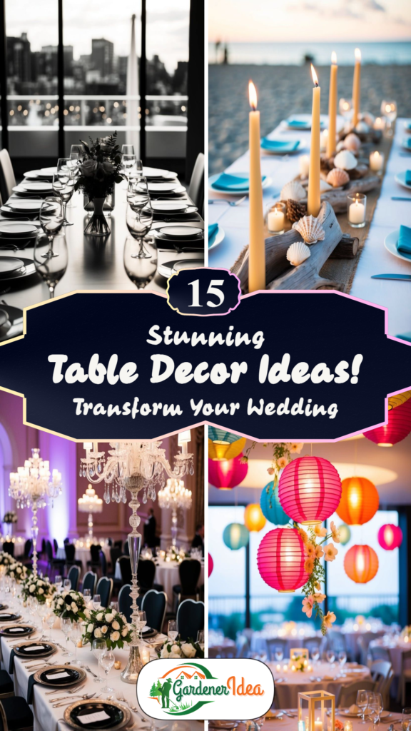 Transform Your Wedding: 15 Stunning Table Decor Ideas!