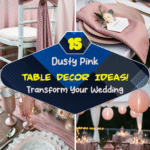 Transform Your Wedding with 15 Dusty Pink Table Decor Ideas!