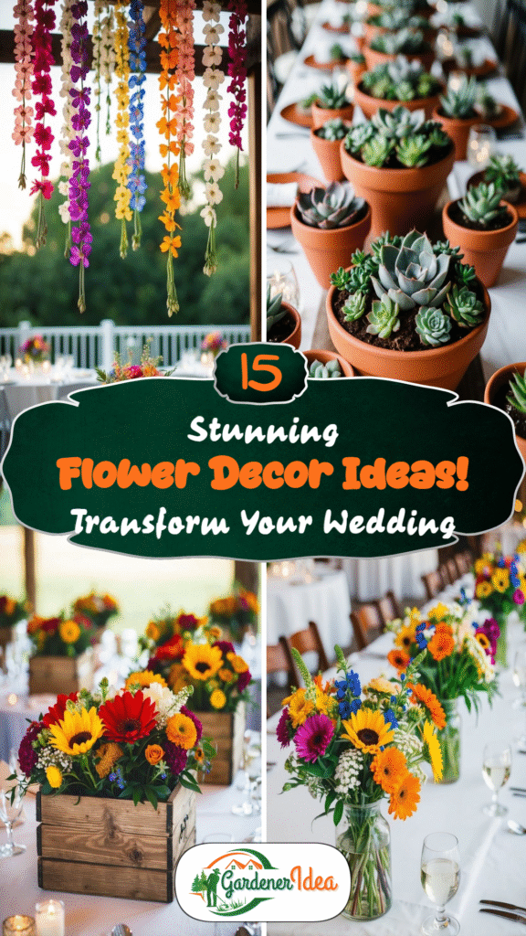 Transform Your Wedding with These 15 Stunning Flower Decor Ideas!