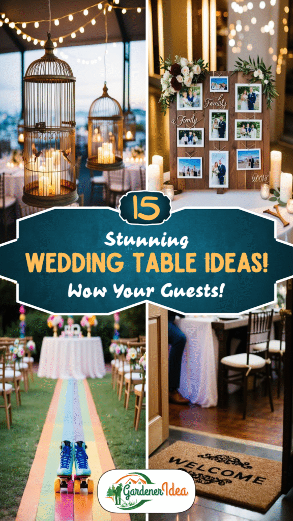 Wow Your Guests! 15 Stunning Wedding Table Ideas!