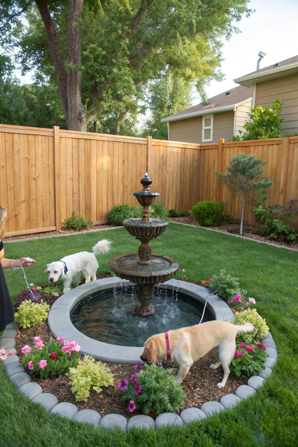 5. Water Play and Drinking Feature
