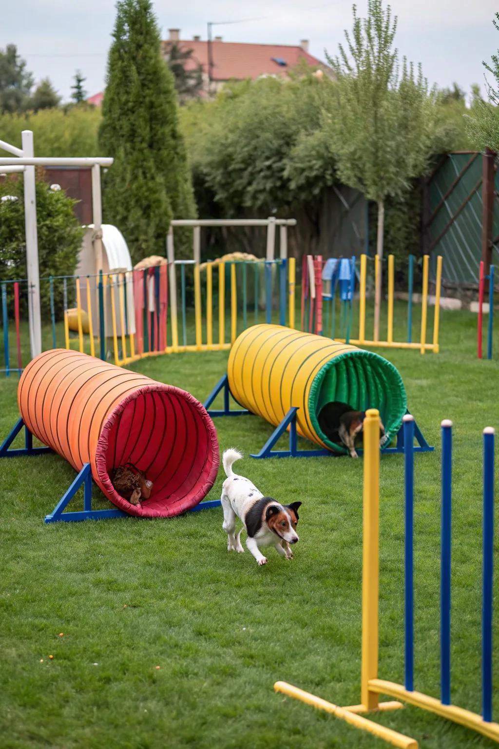 1. Build a Backyard Agility Course