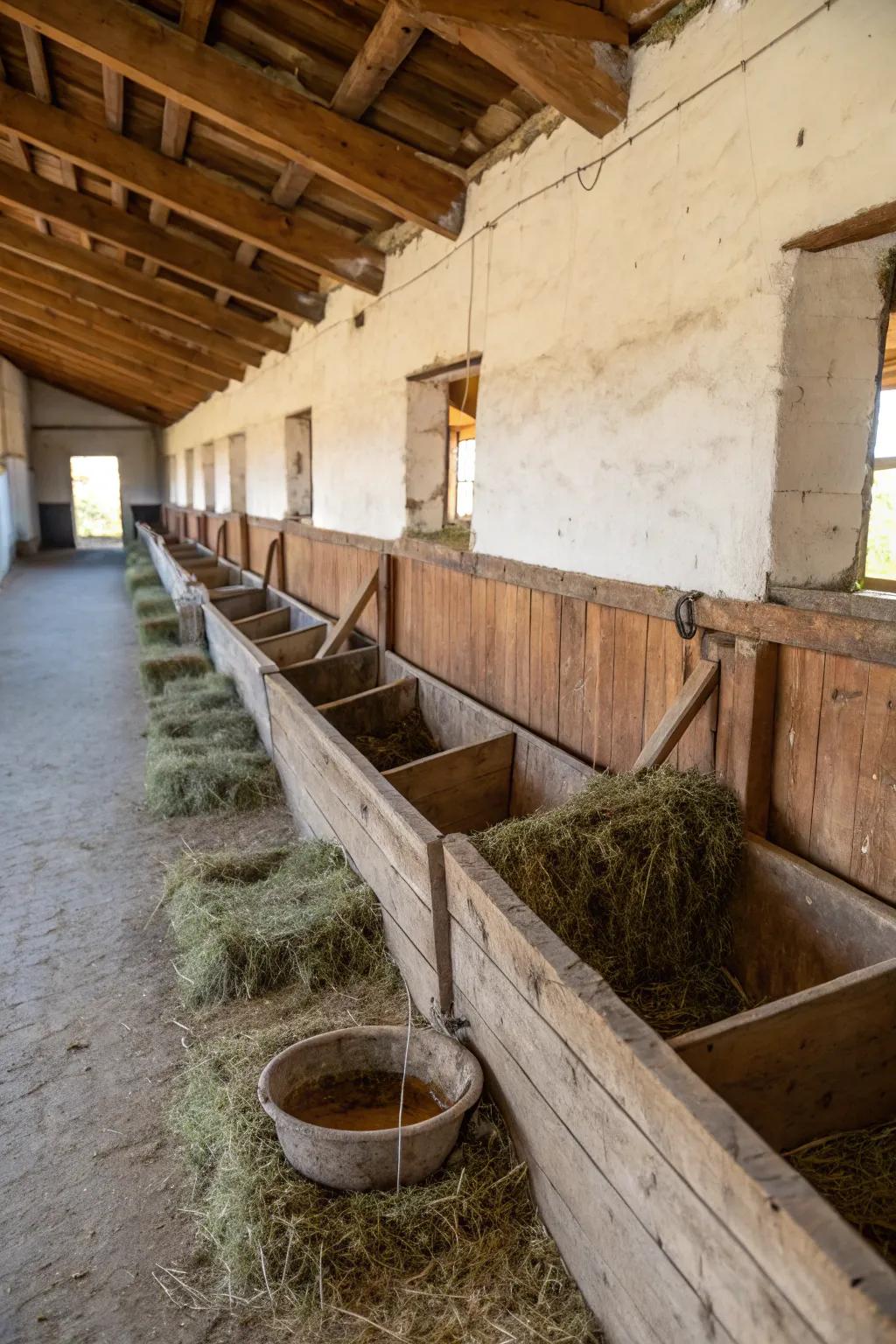 10. Incorporate Built-in Feeding Troughs