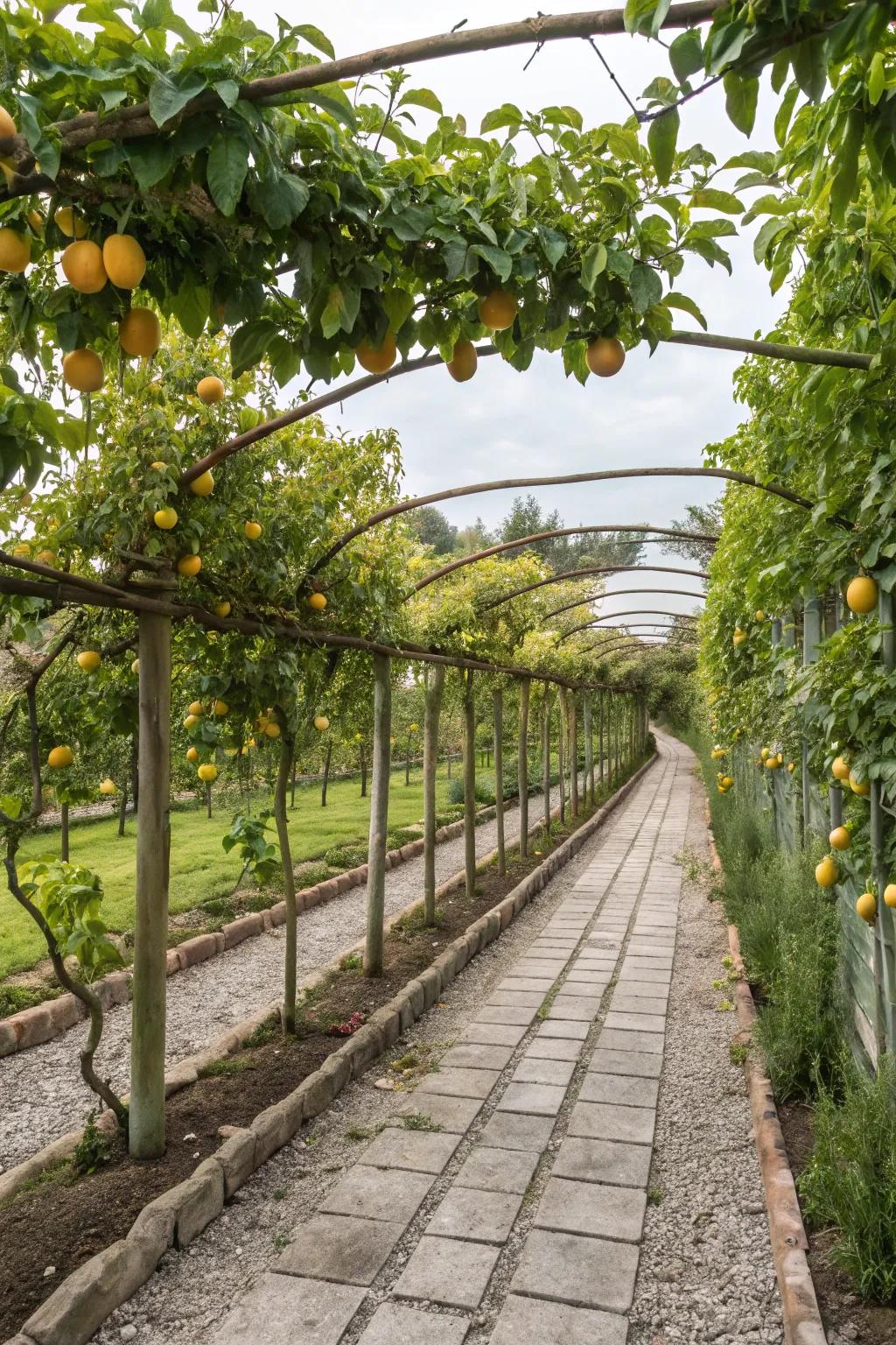 7. Train Fruit Trees Vertically