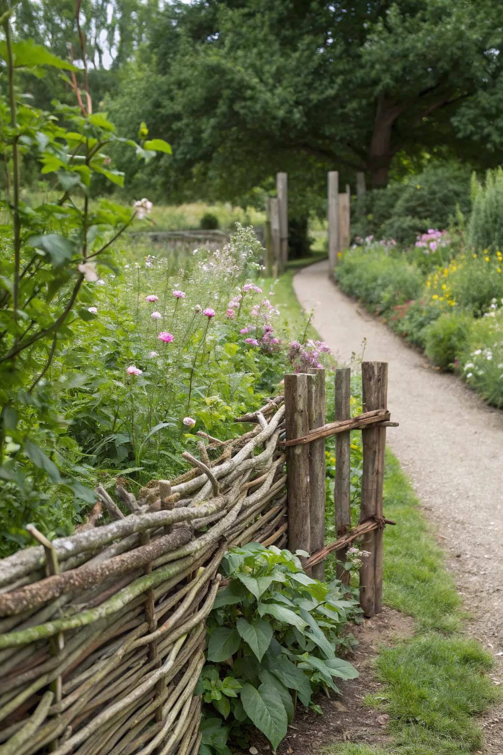 5. Woven Wattle Fence Panels