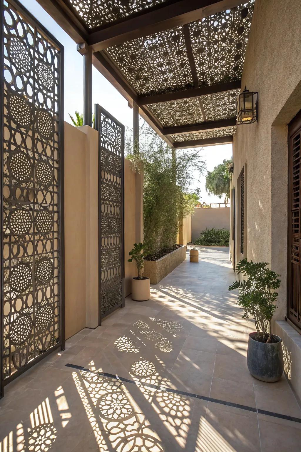 12. Artful Metal Screen Panels