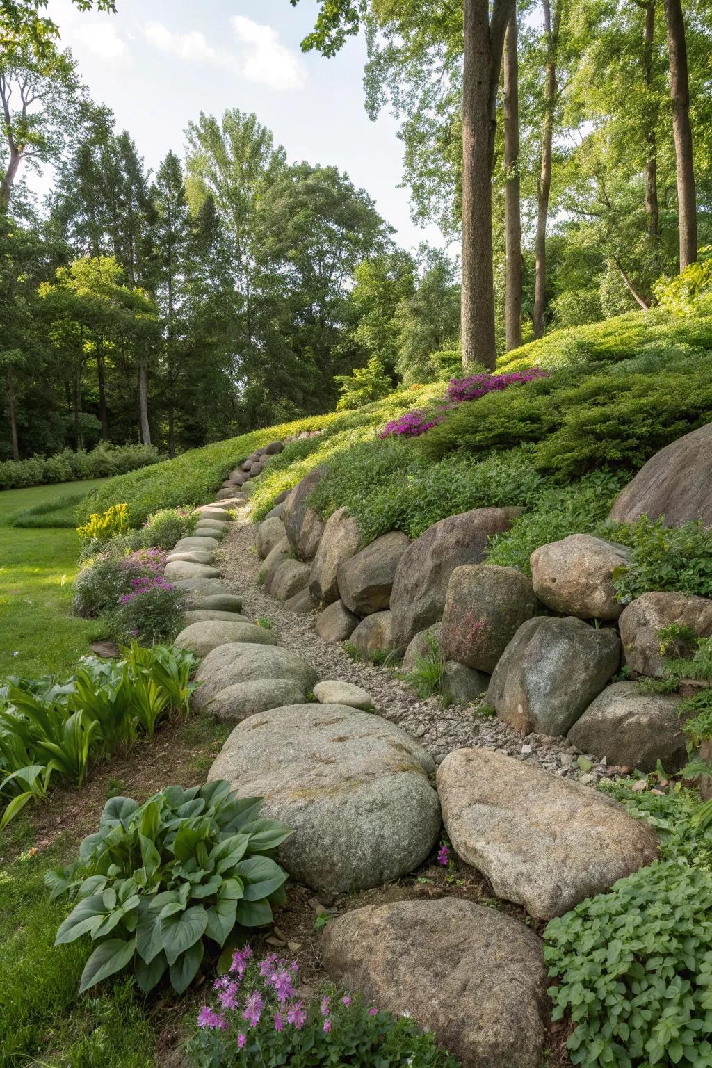 4. Accent with Natural Stone