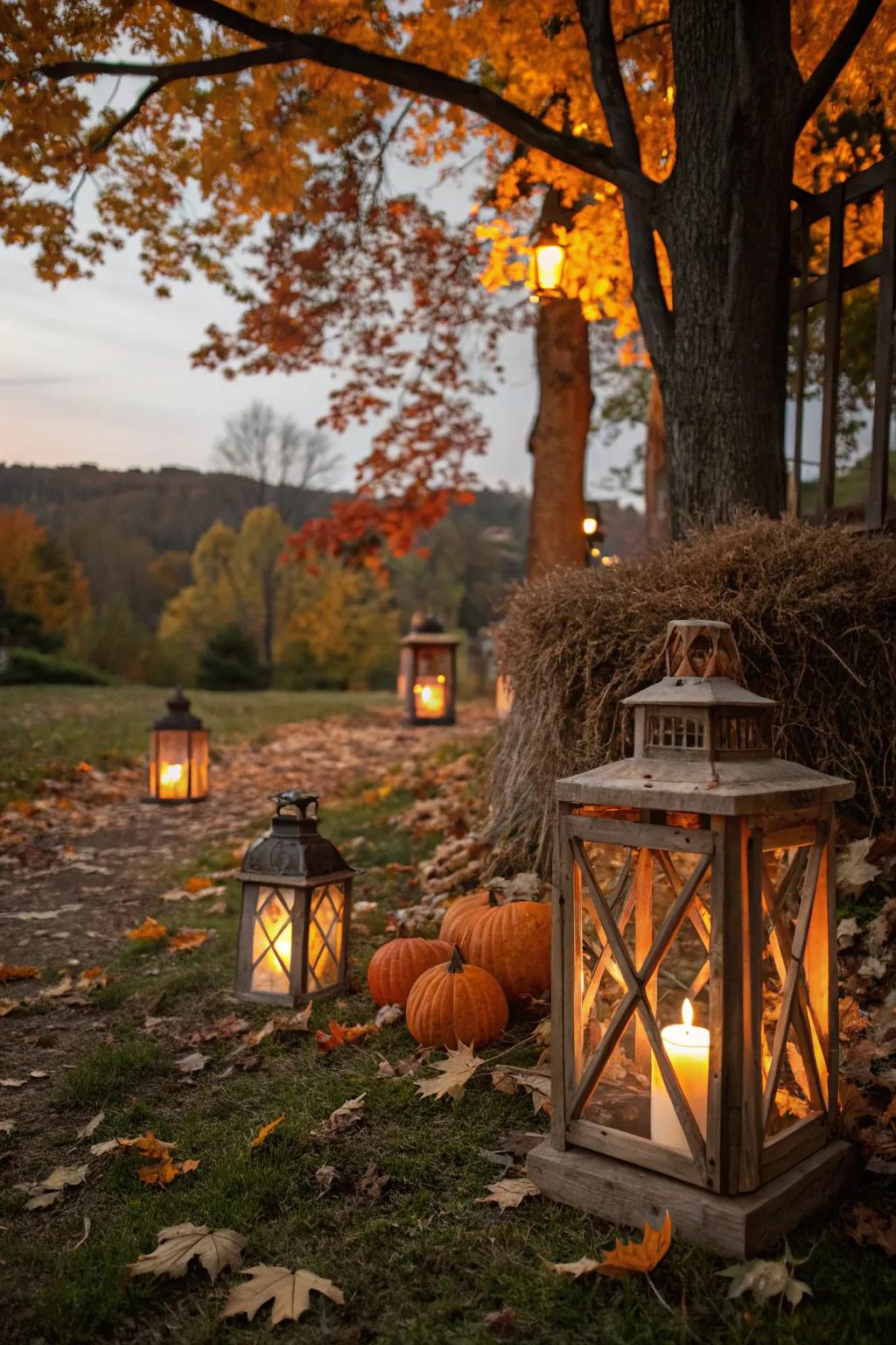 16+ Creative Fall Yard Display Ideas
