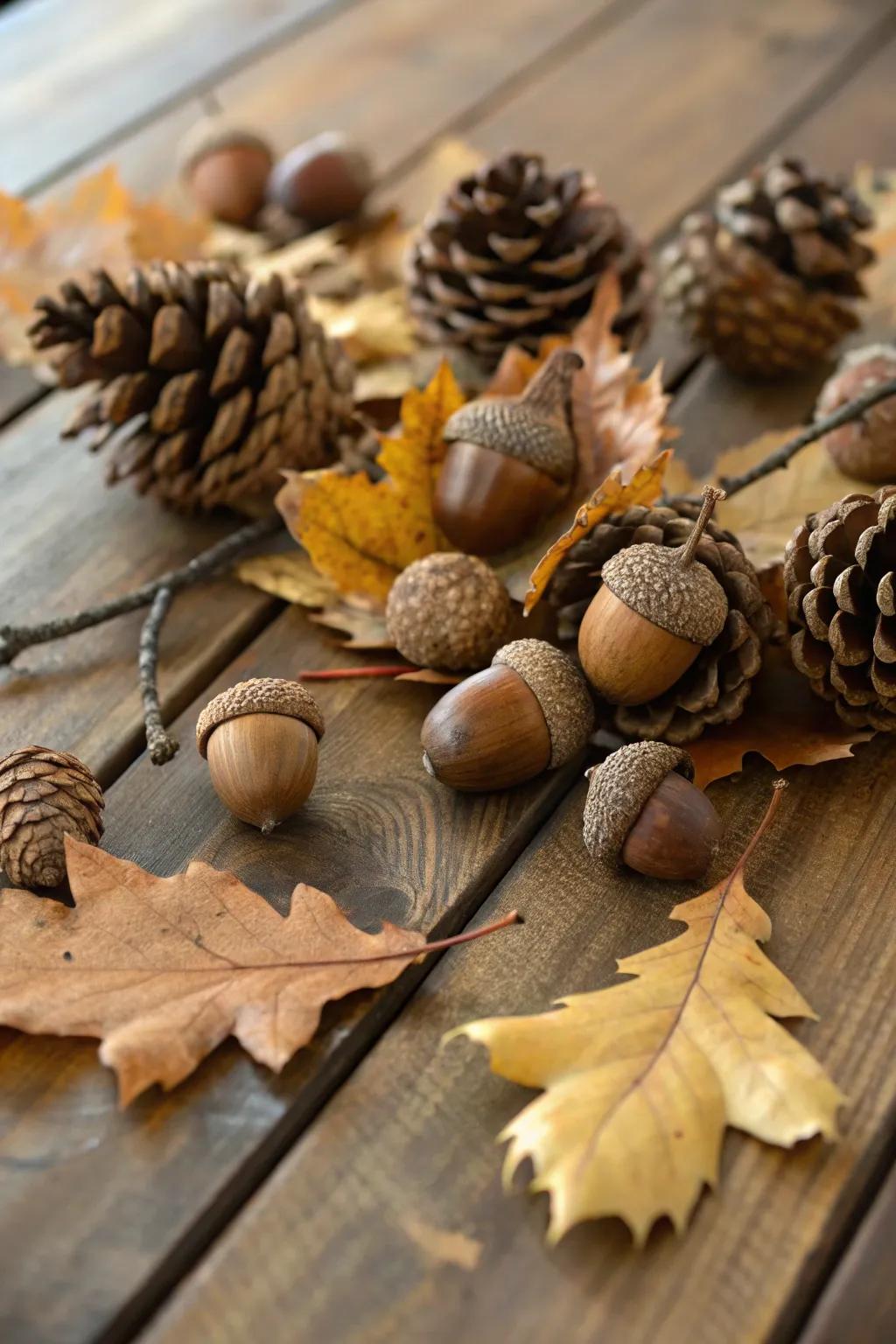 16. Natural Woodland Accents