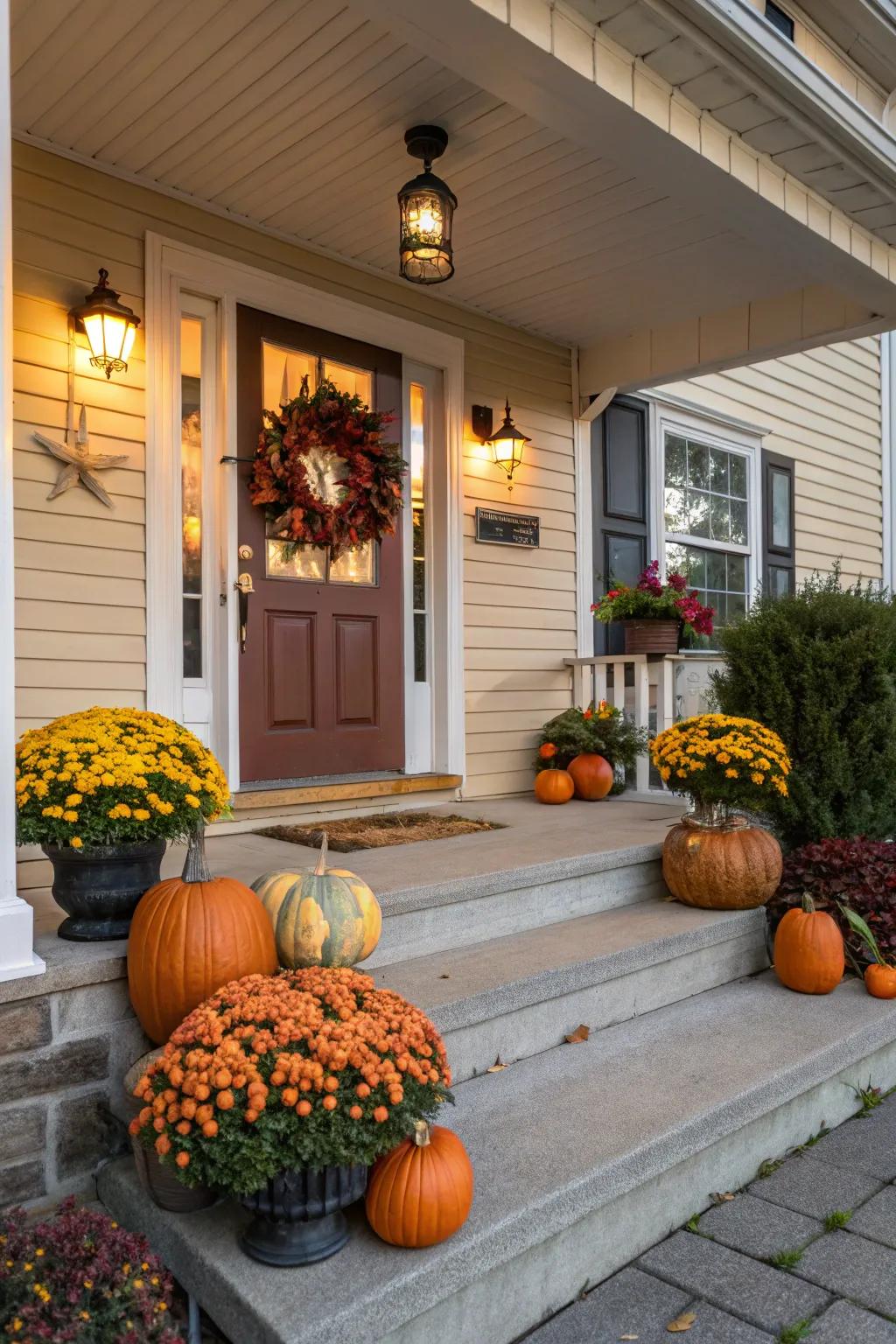 9. Welcoming Front Porch Setup